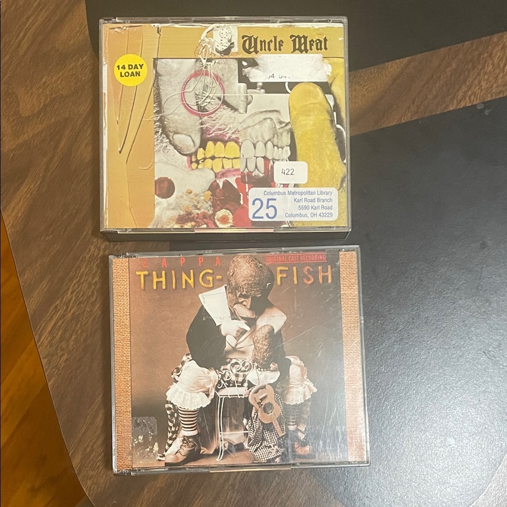 Frank Zappa TWO CD Set; Uncle Meat, Thing-Fish